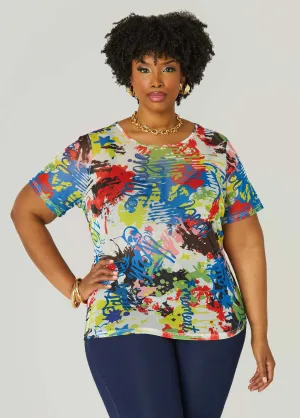 Graffiti Mesh Tee
