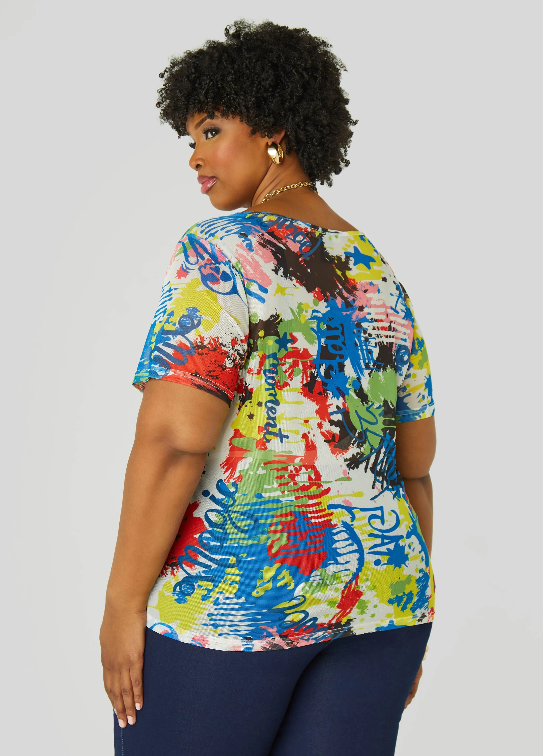 Graffiti Mesh Tee