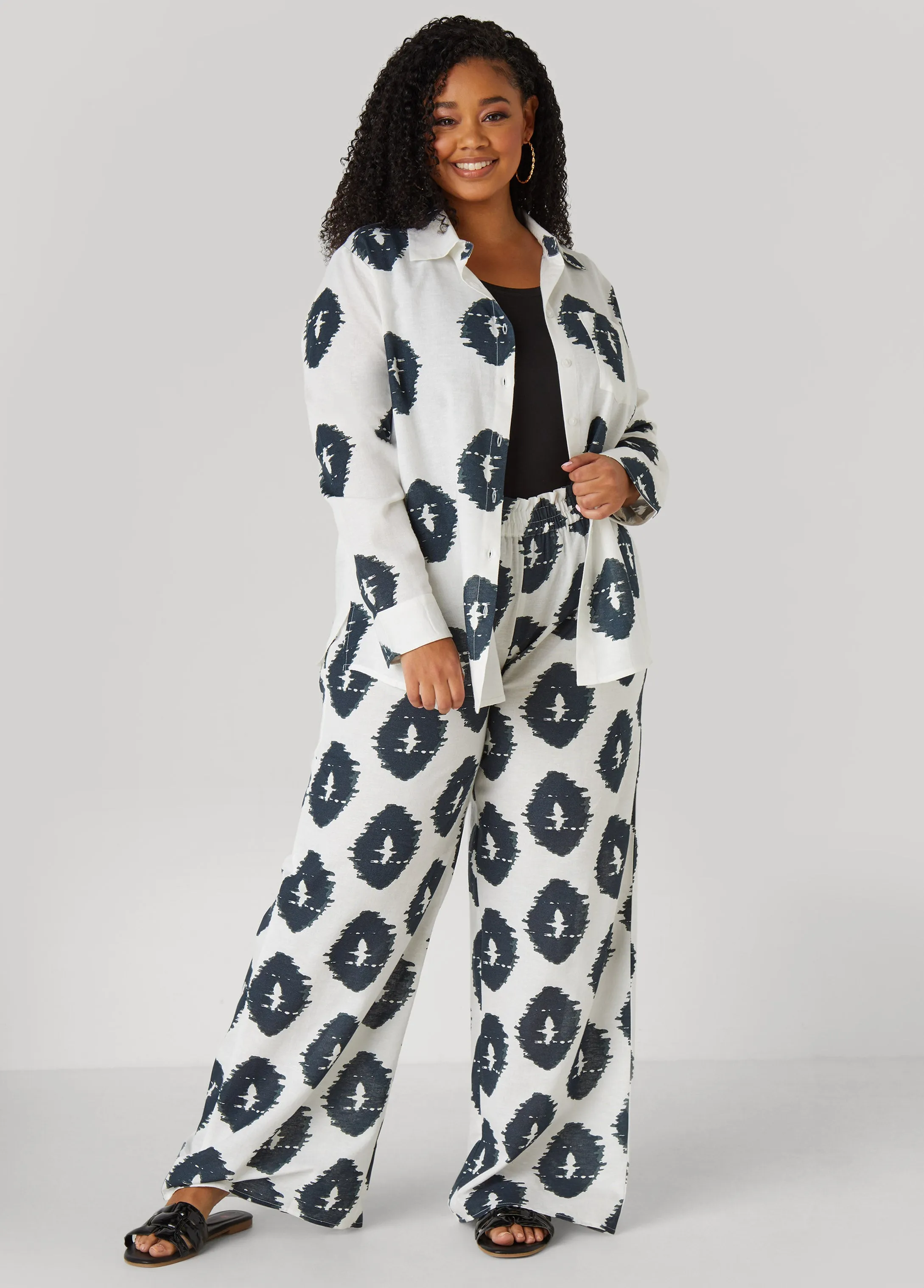 Ikat Print Shirt