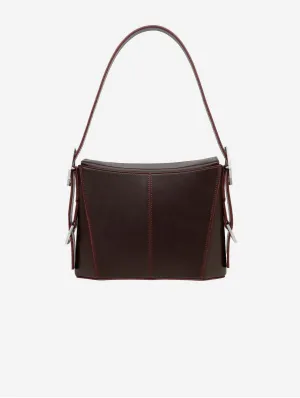 Kiara Vegan Apple Leather Shoulder Bag | Brown