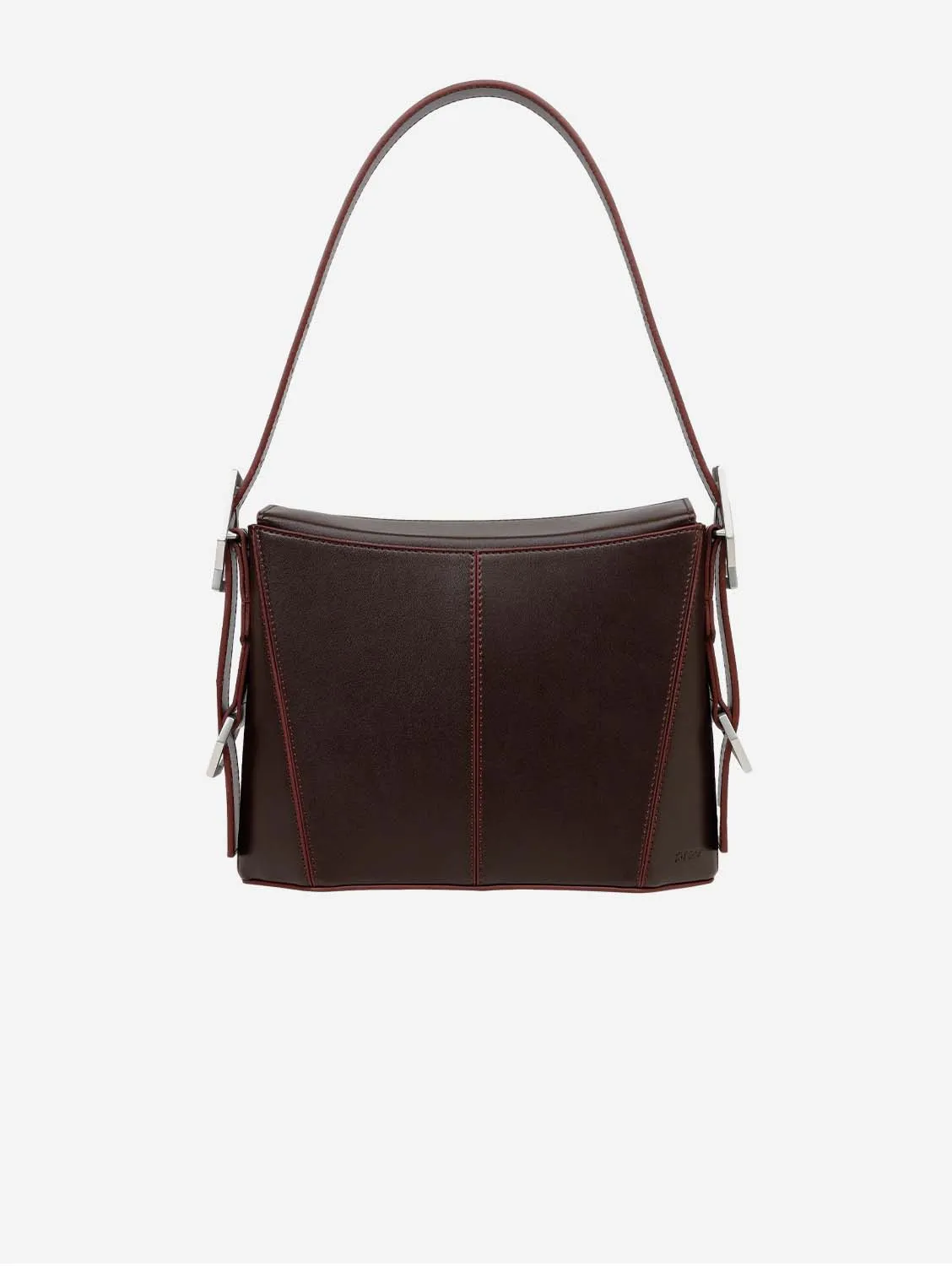Kiara Vegan Apple Leather Shoulder Bag | Brown