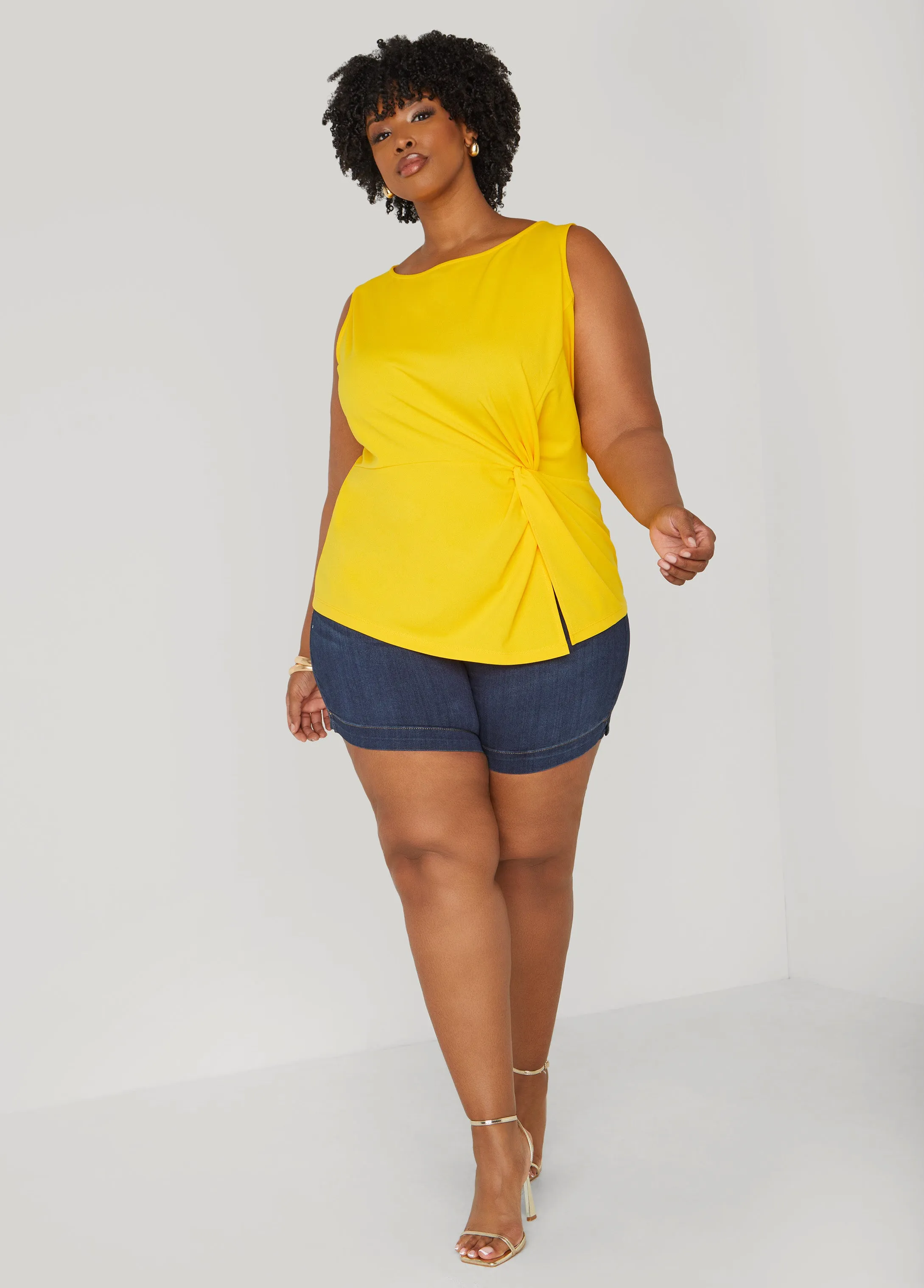 Knotted Split Front Top