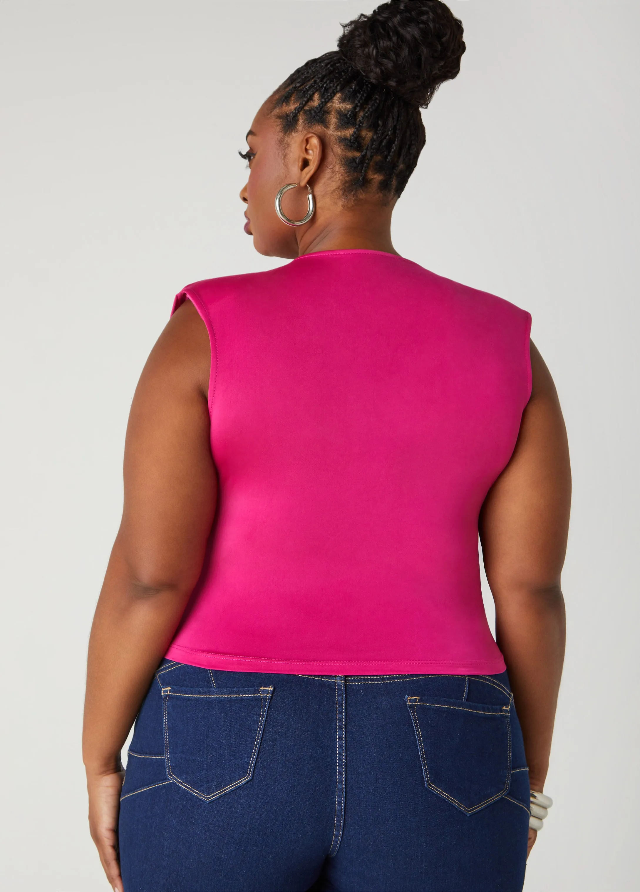 Layered Faux Wrap Top