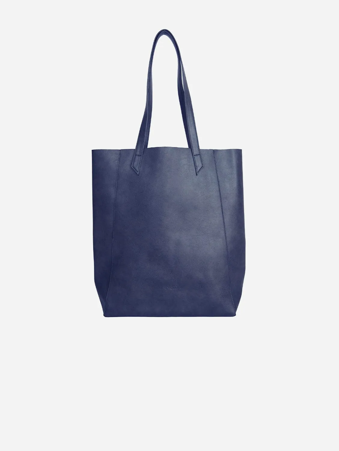 Lite Vegan Leather Everyday Tote Bag | Navy Blue