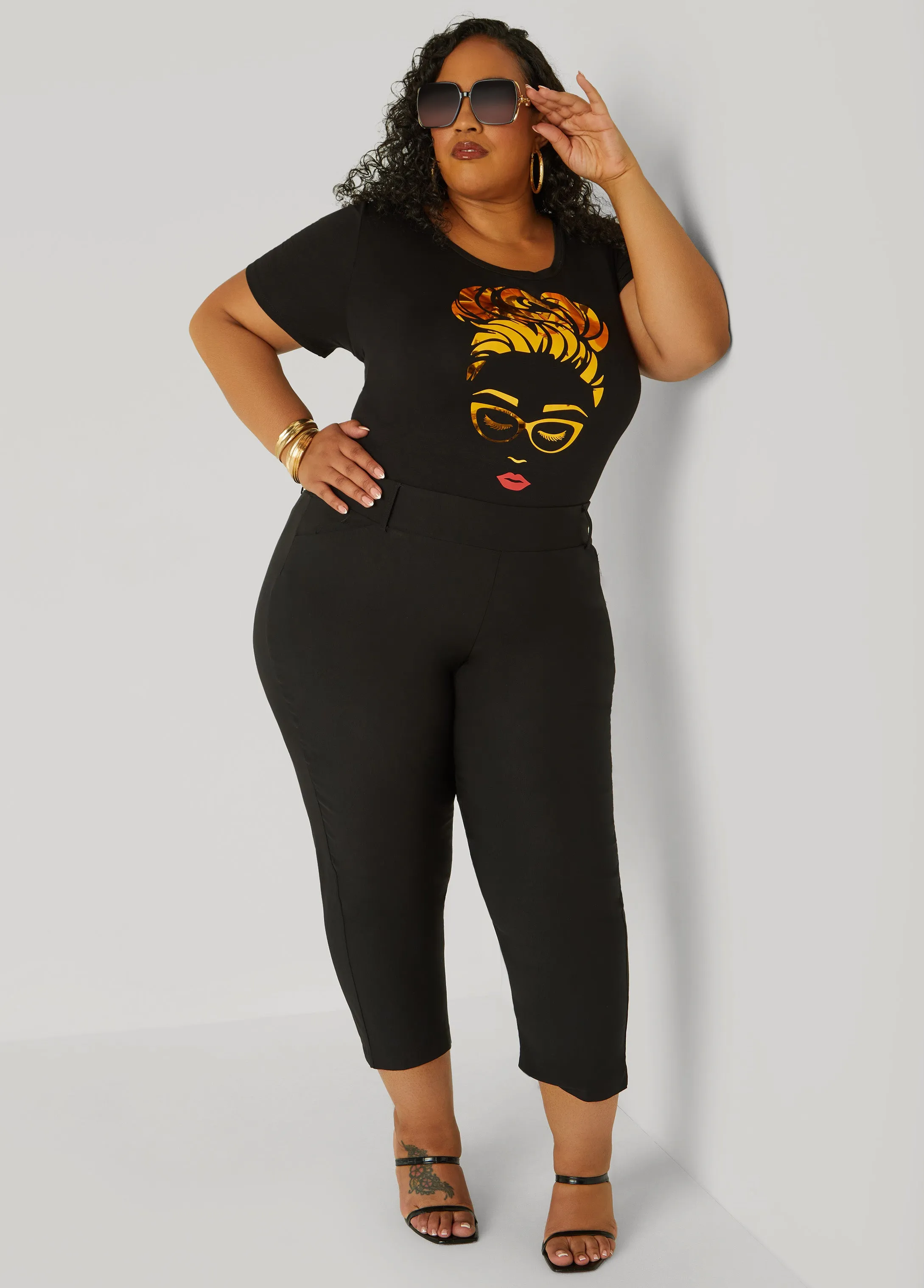 Metallic Graphic Tee