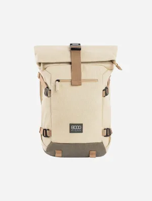 Nomad Vegan Hemp Backpack | Beige & Green