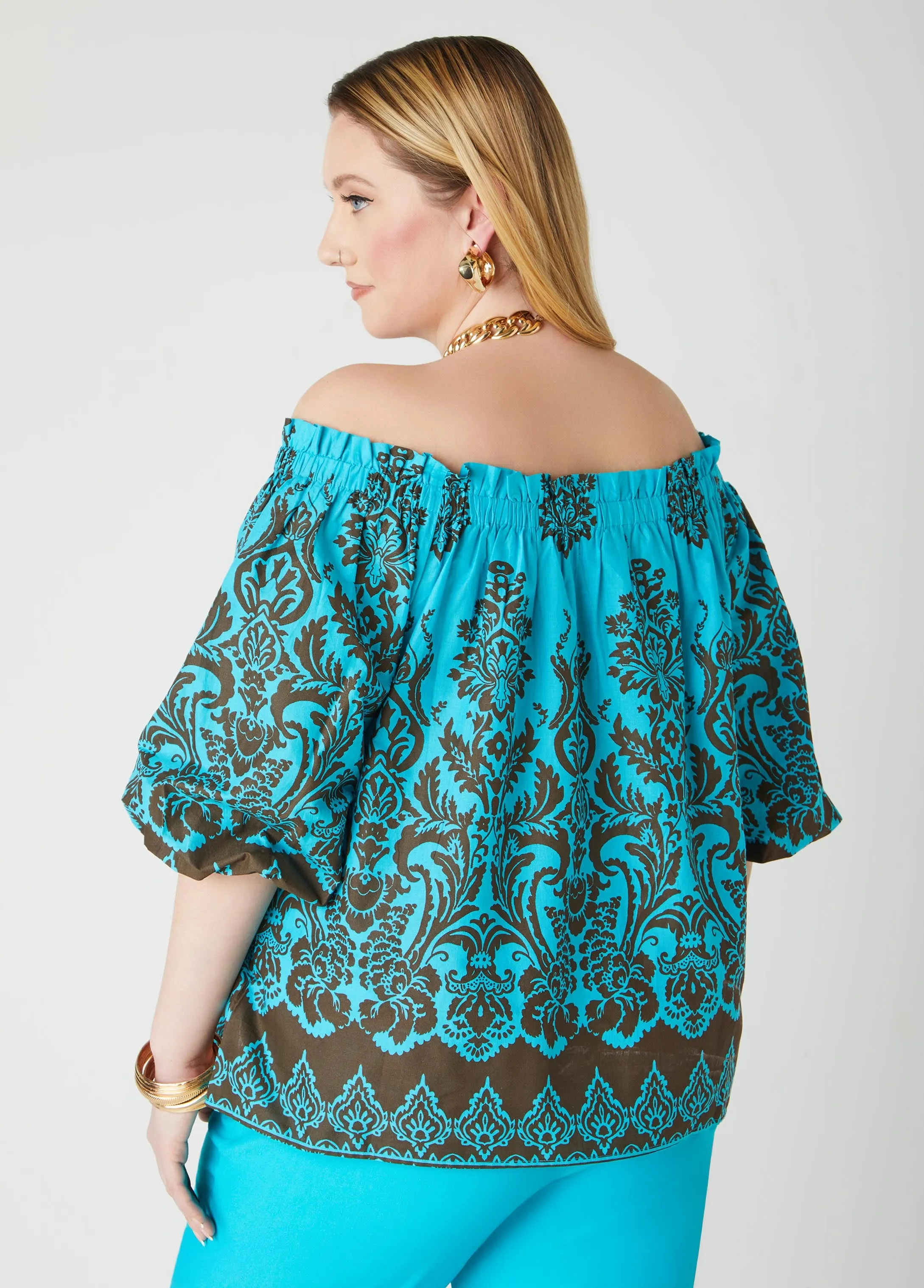 Off The Shoulder Cotton Blouse