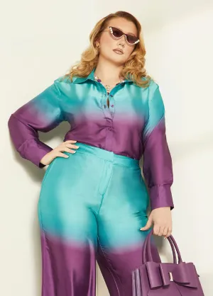 Ombre Satin Shirt
