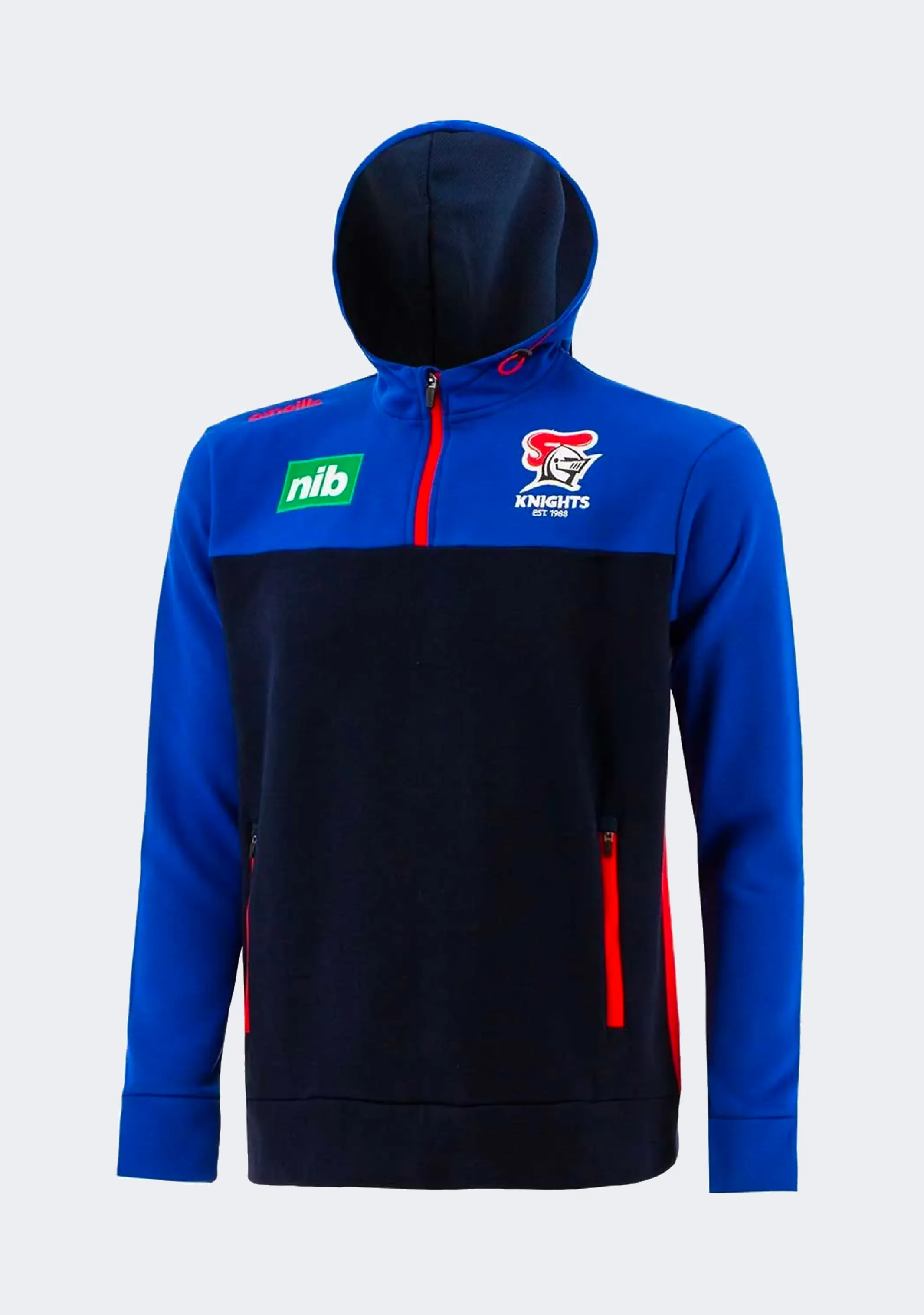 O'Neills Newcastle Knights Men's Fleece Half Zip Hoodie Marine-Royal