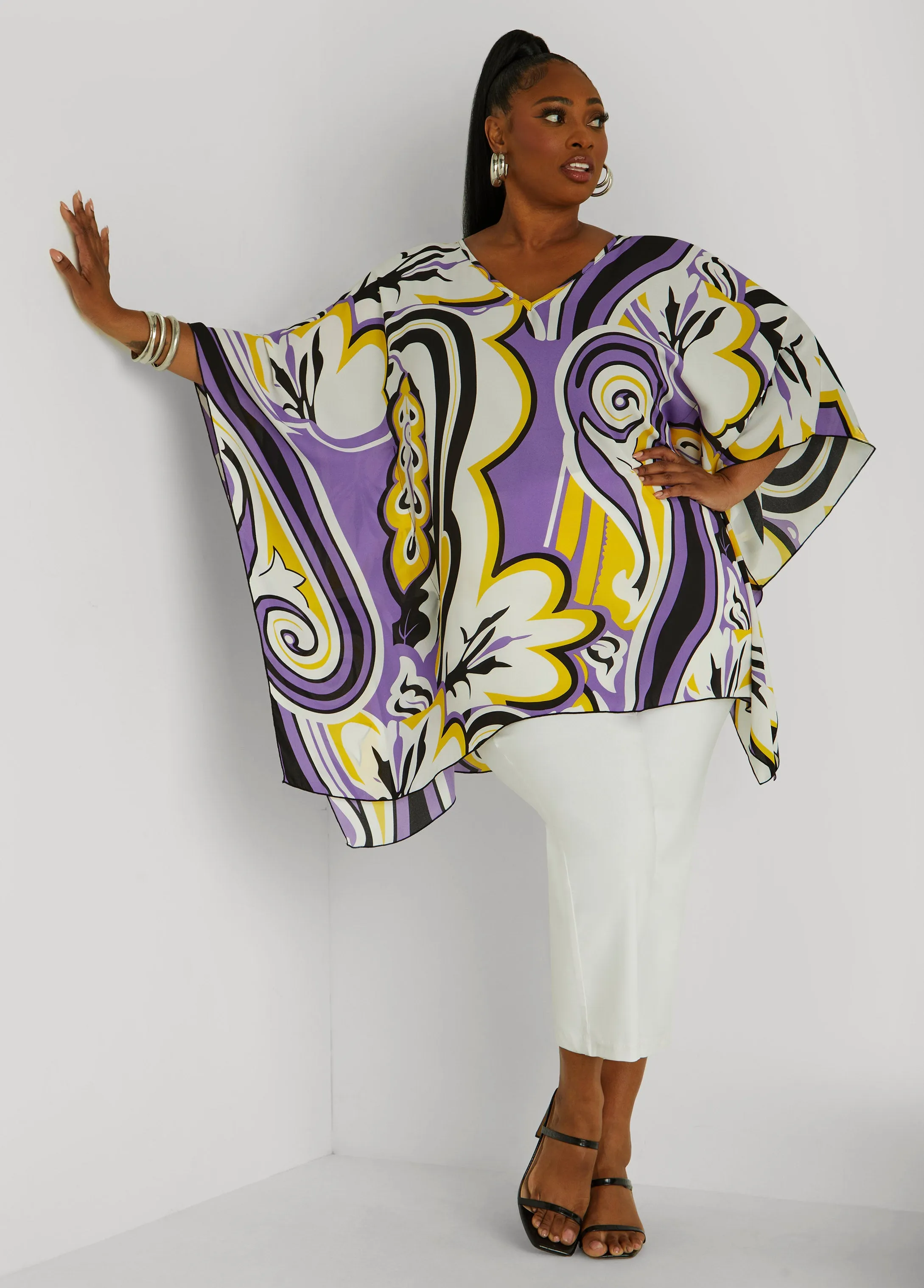 Paisley V Neck Tunic