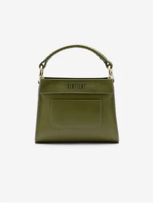 Panthera Desserto? Cactus Leather Vegan Mini Tote | Moss Green