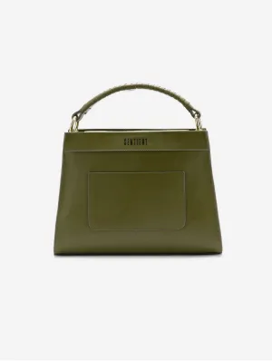 Panthera Desserto? Cactus Leather Vegan Tote | Moss Green