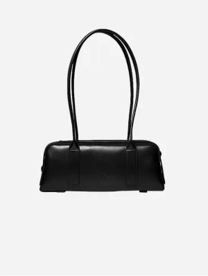 Paquin Vegan Italian Grape Leather Shoulder Bag | Onyx