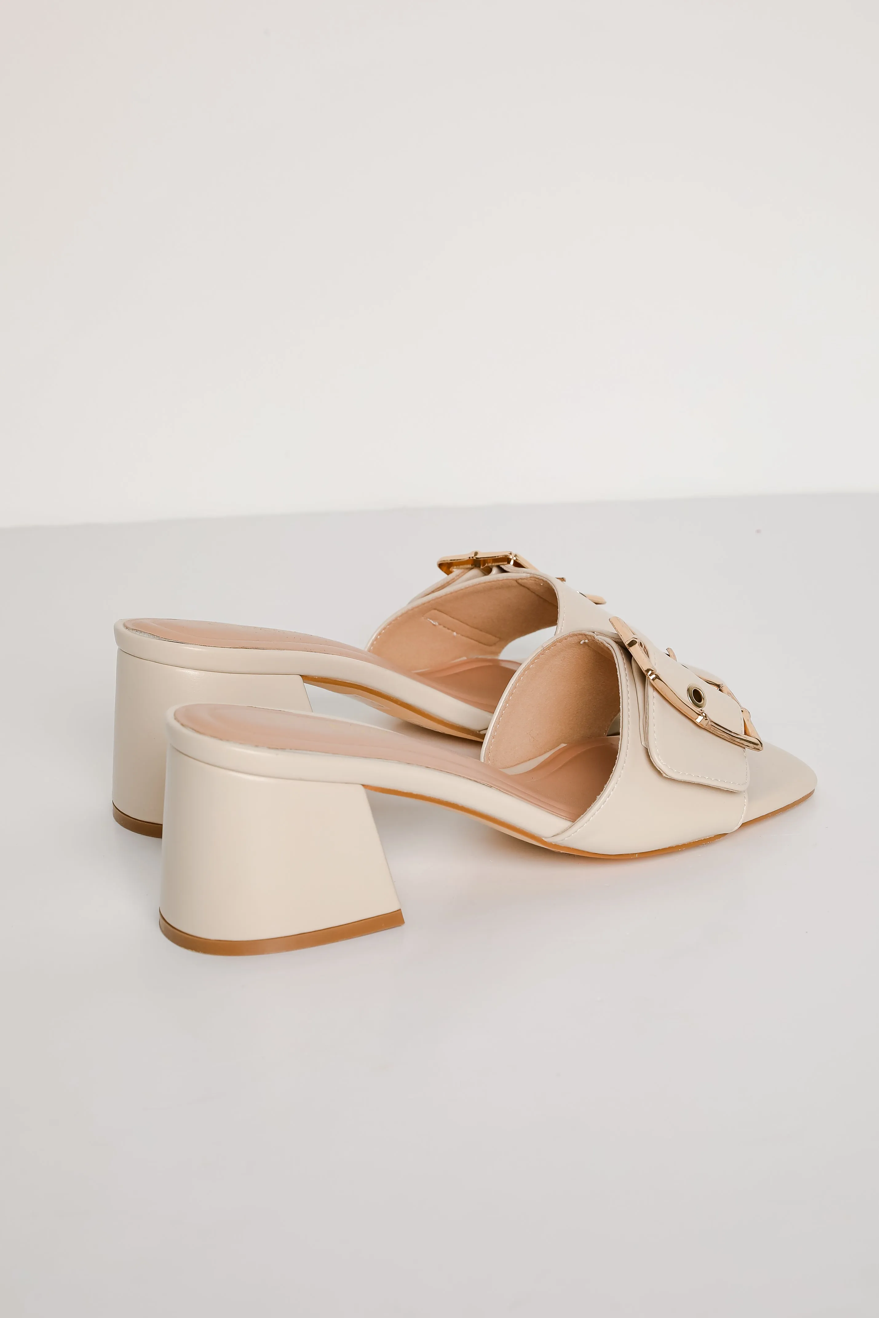 Perfect Occasion Ivory Slide Heels