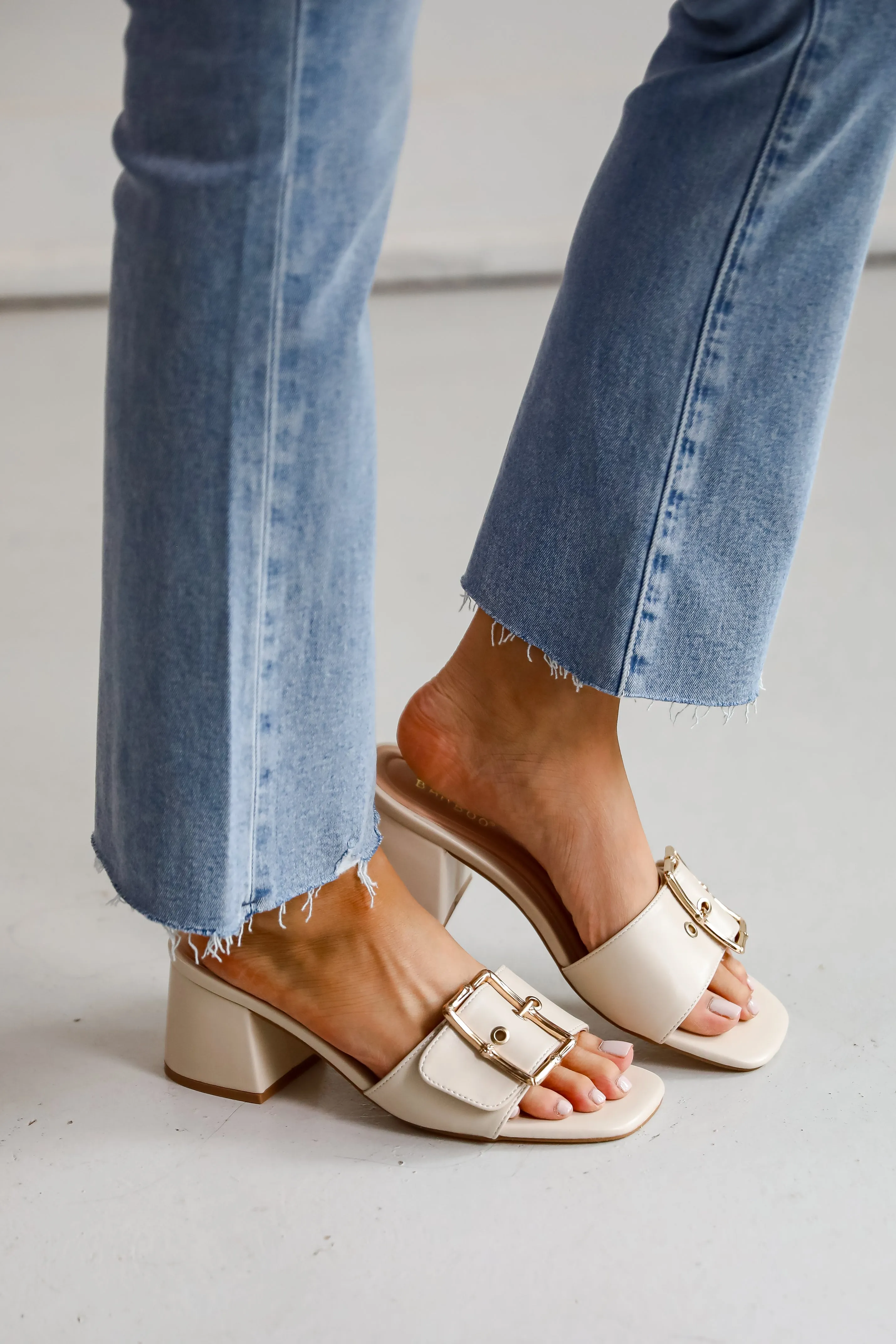 Perfect Occasion Ivory Slide Heels