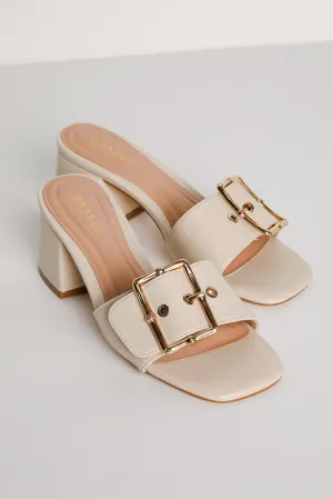 Perfect Occasion Ivory Slide Heels