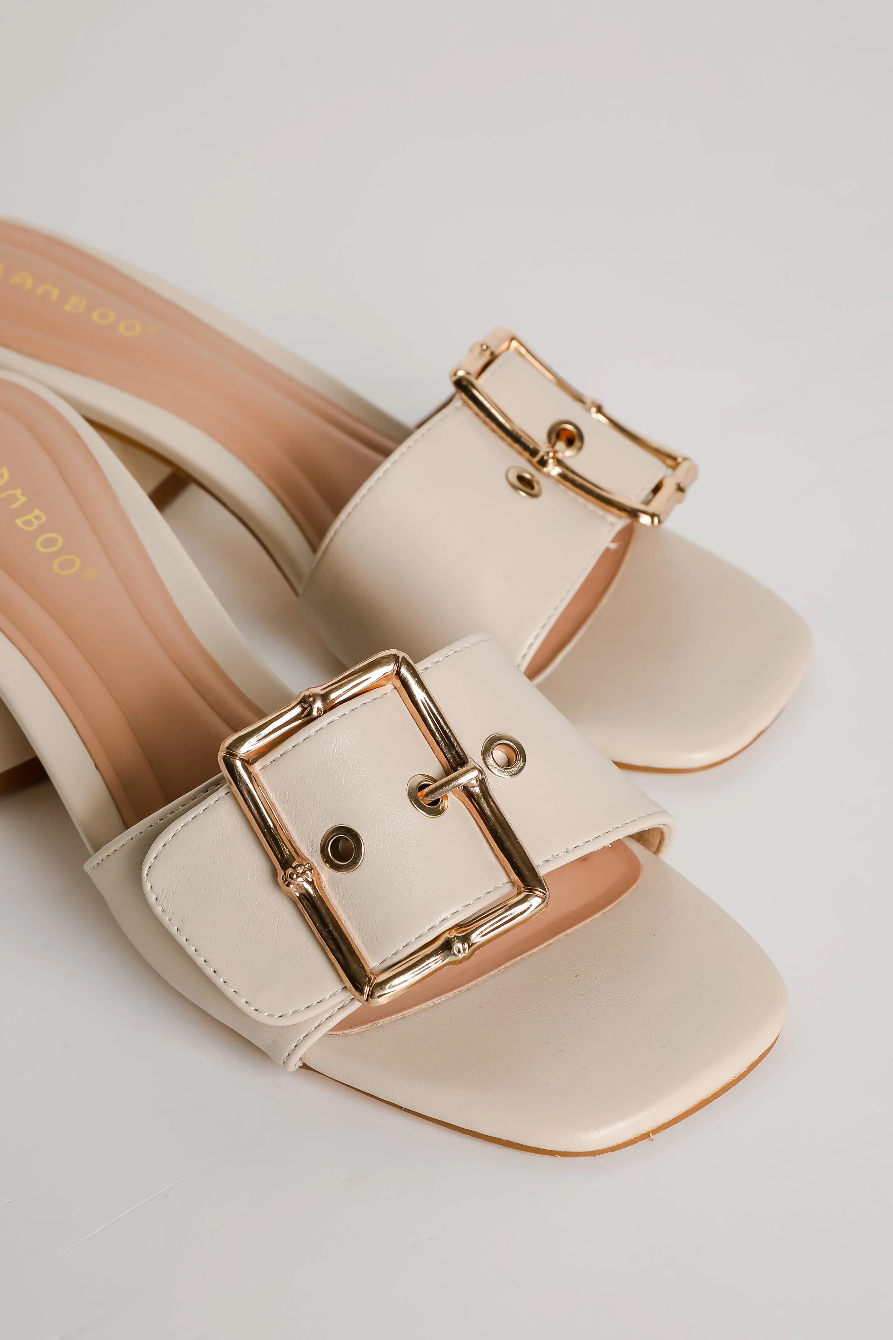Perfect Occasion Ivory Slide Heels