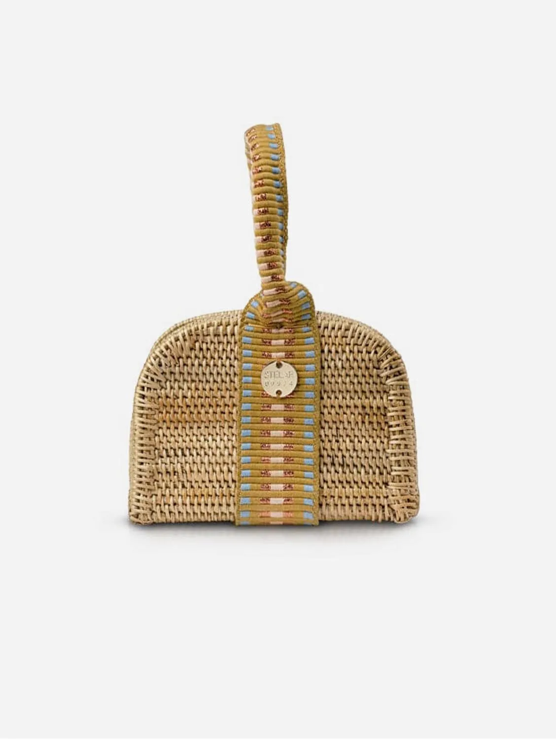 ?Pintu Handwoven Atta Vegan Bracelet Bag | Copper Stripe