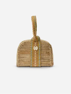 ?Pintu Handwoven Atta Vegan Bracelet Bag | Copper Stripe