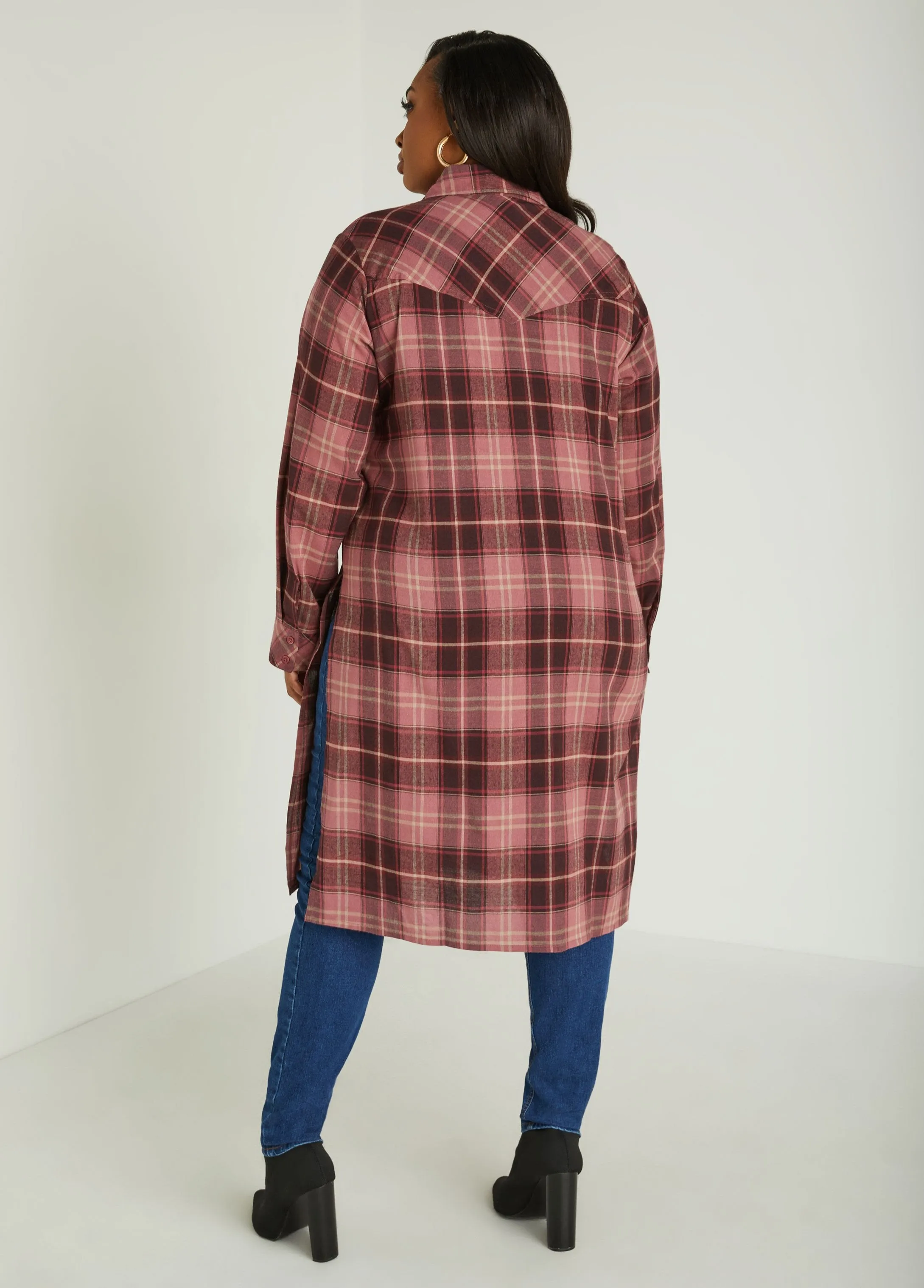 Plaid Duster Shirt