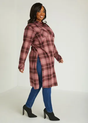 Plaid Duster Shirt