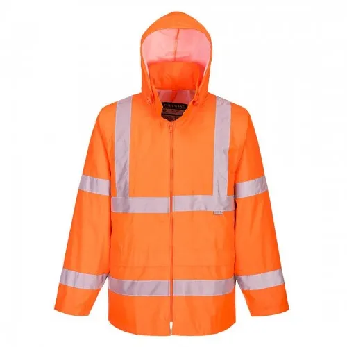 Portwest Mens Hi-Vis Safety Raincoat