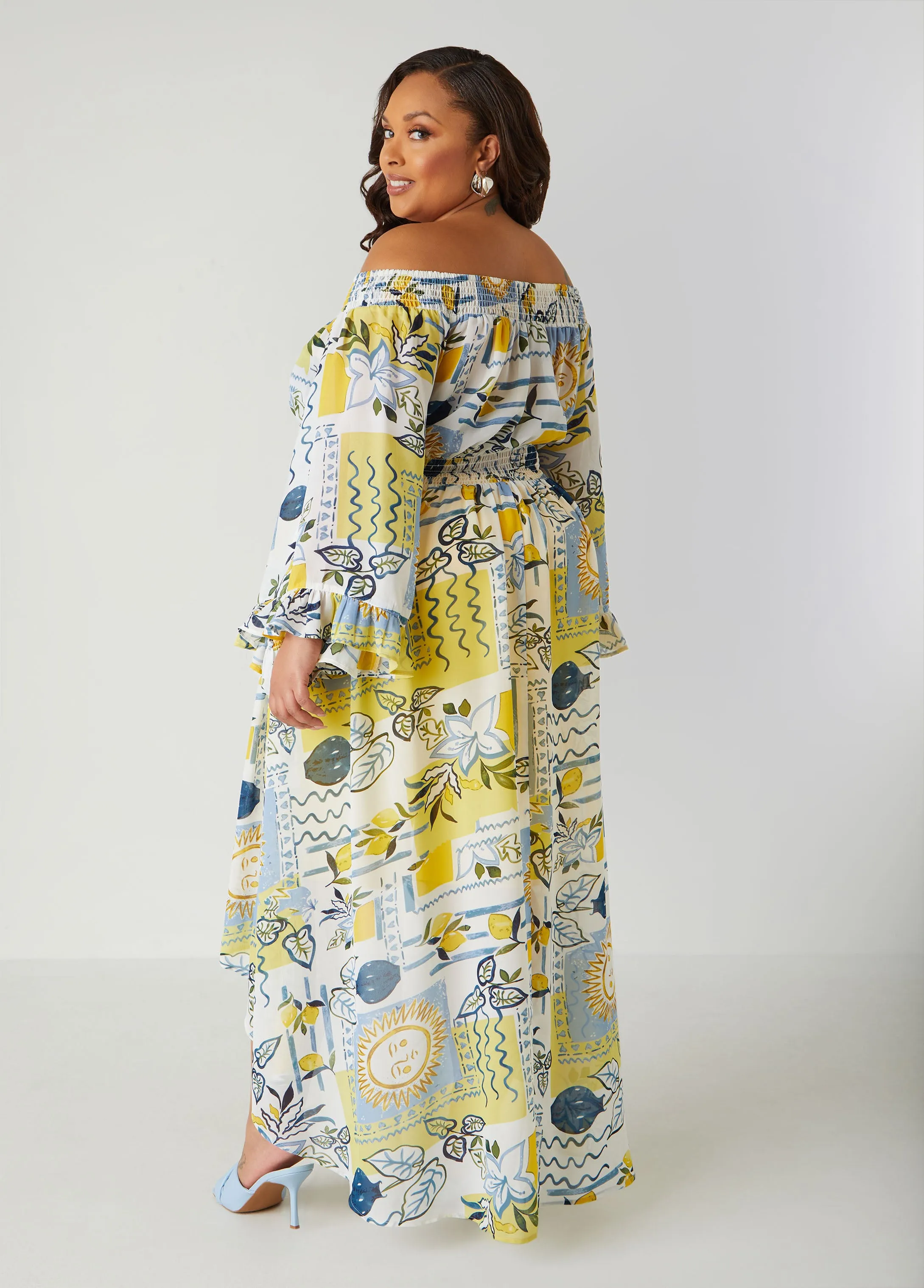 Printed Hi Low Blouse