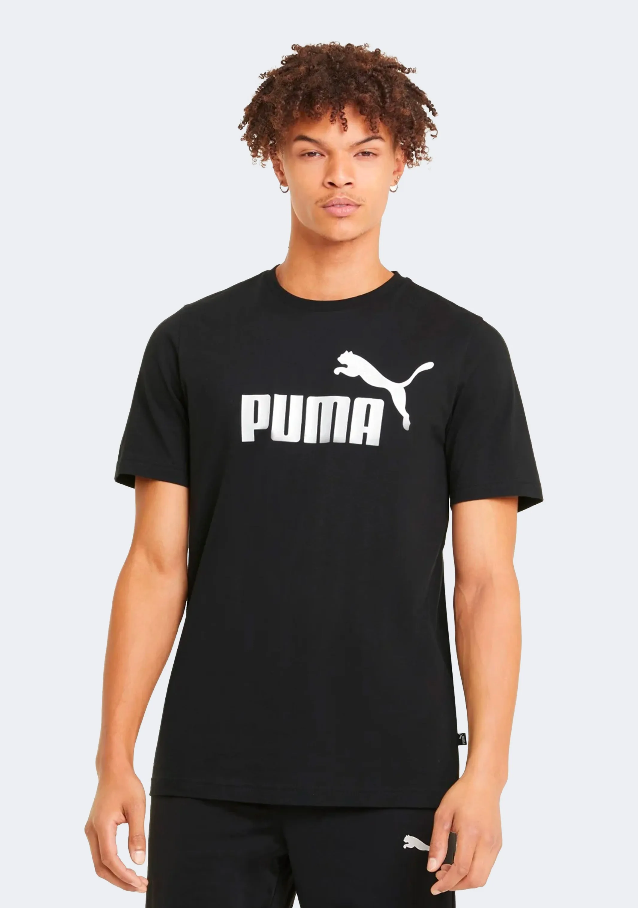 Puma Men??s Essential Logo Tee Black