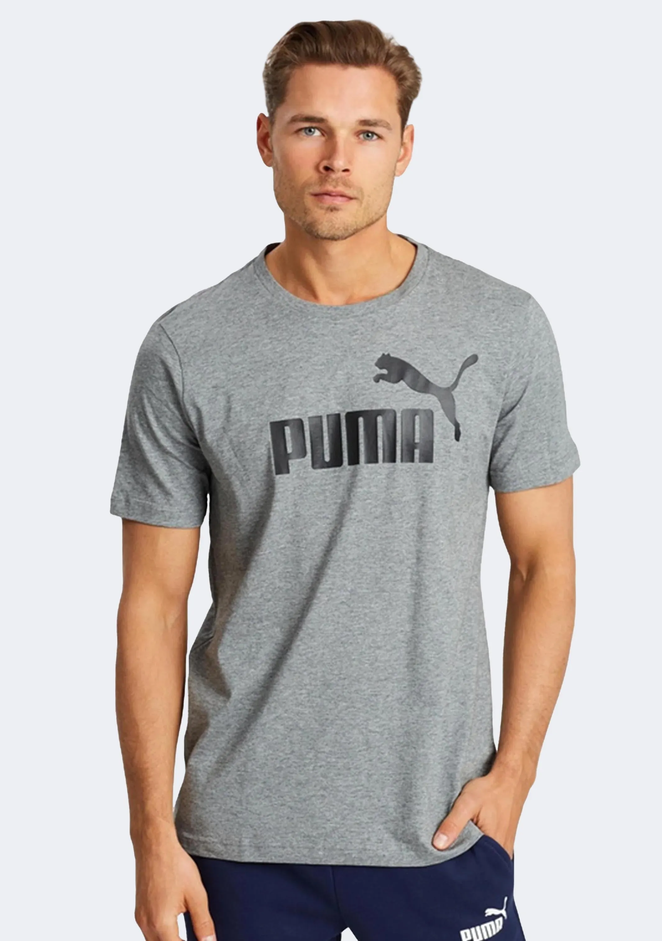 Puma Men??s Essential Logo Tee Grey