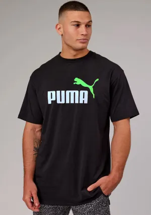 Puma Men??s Essentials  2 Colour Logo Tee