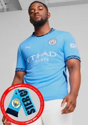 Puma Men??s Manchester City 24/25 Home Jersey with FREE Manchester City Scarf