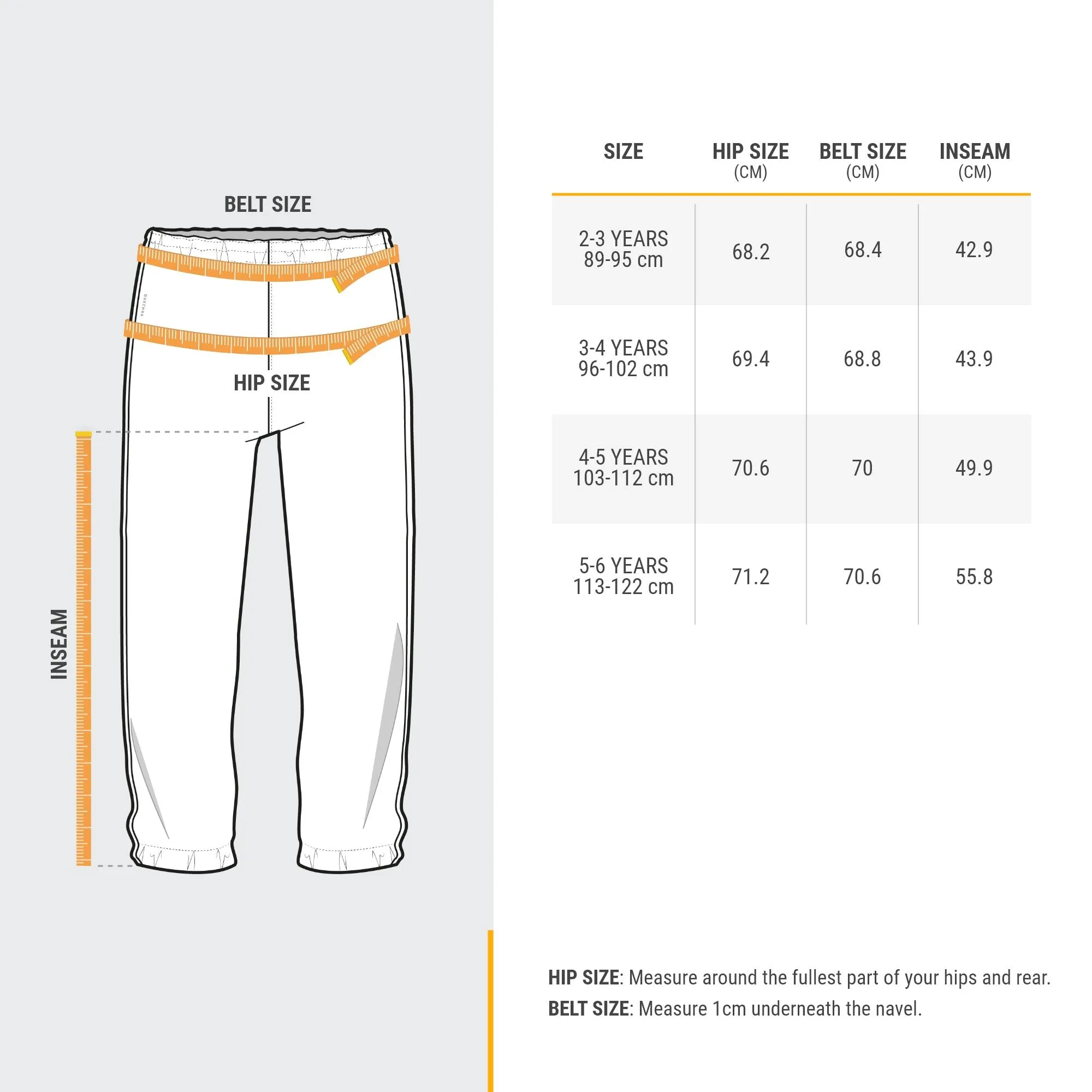 Quechua Kids?? MH100 Waterproof Hiking Overpants ?C Ages 2?C6
