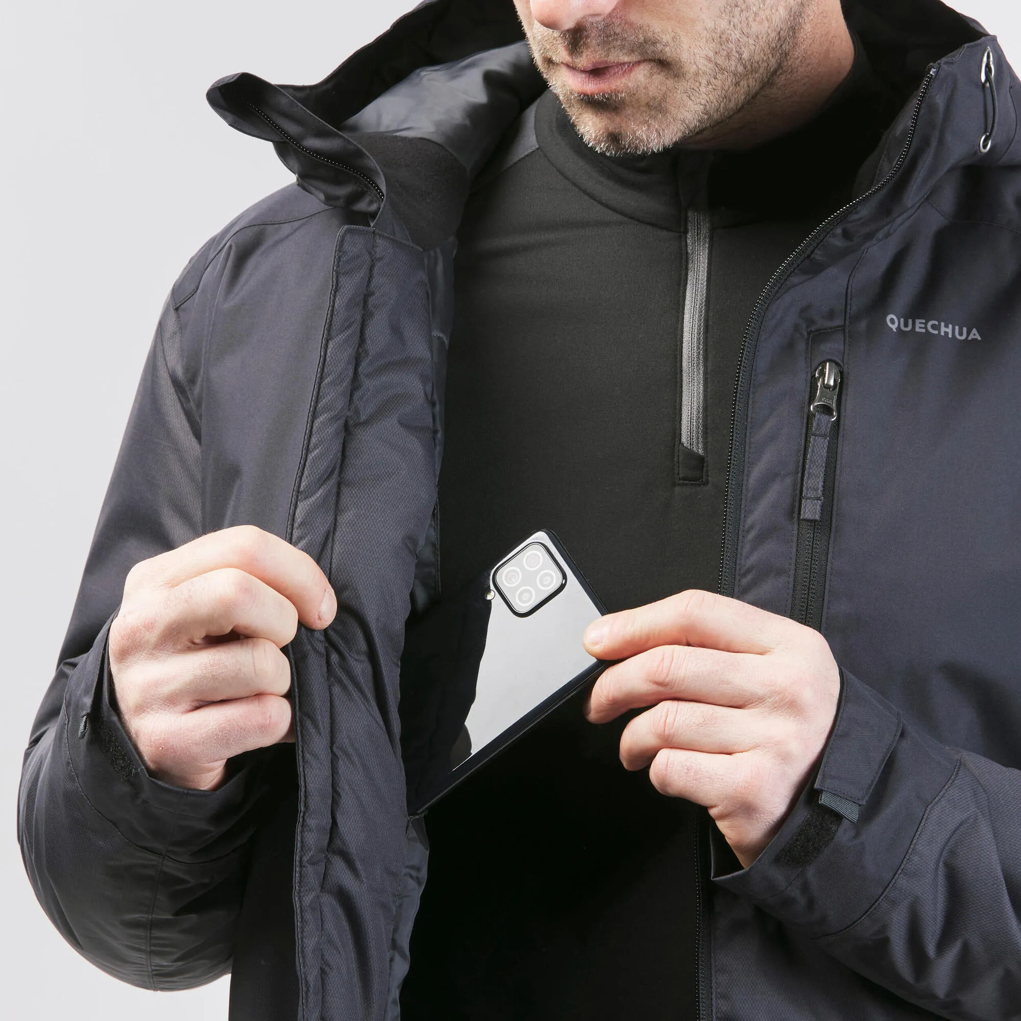 Quechua Men's hiking waterproof winter jacket - SH500 14??F
