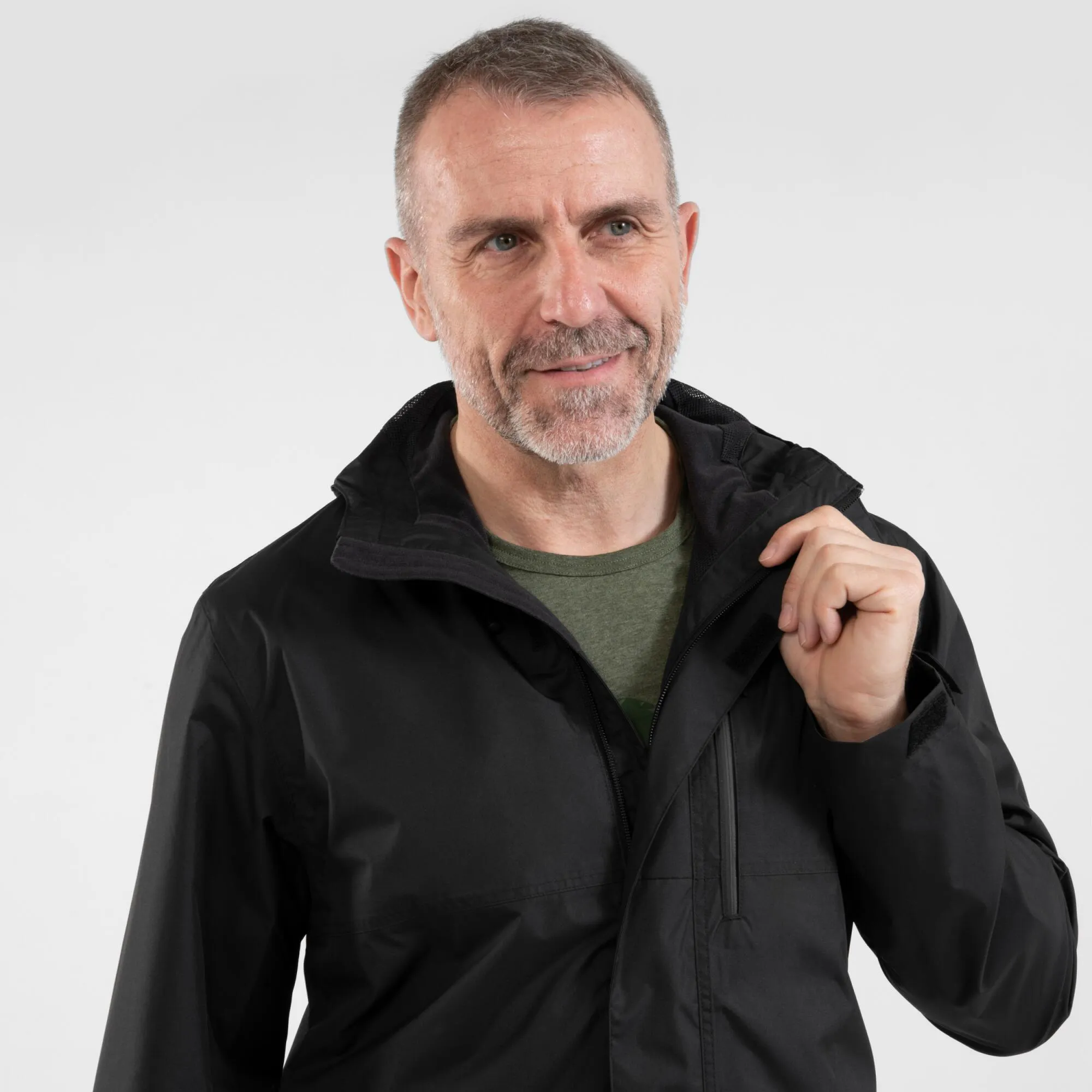 Quechua Men's NH500 Imper Waterproof Rain Jacket