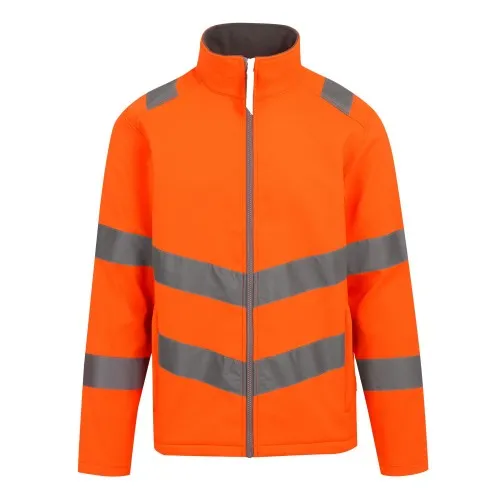 Regatta Professional Mens 2 Layer Hi-Vis Soft Shell Jacket