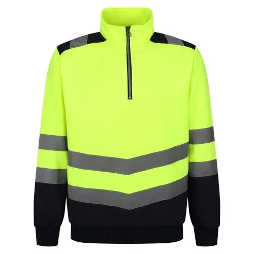 Regatta Professional Mens Hi-Vis Quarter Zip Top