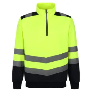 Regatta Professional Mens Hi-Vis Quarter Zip Top