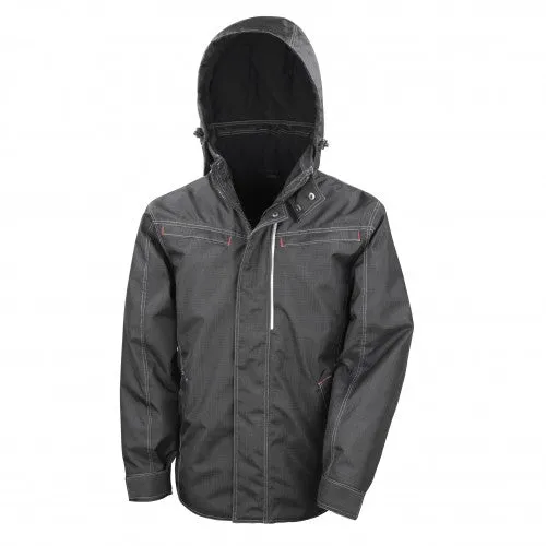 Result Mens Work-Guard Denim Texture Rugged Jacket