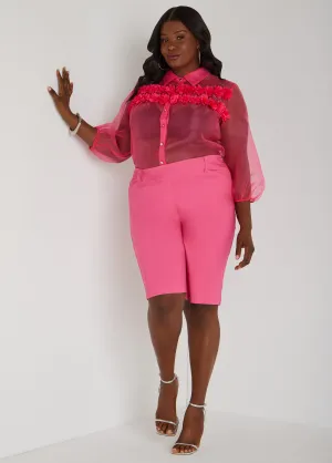Rosette Organza Shirt
