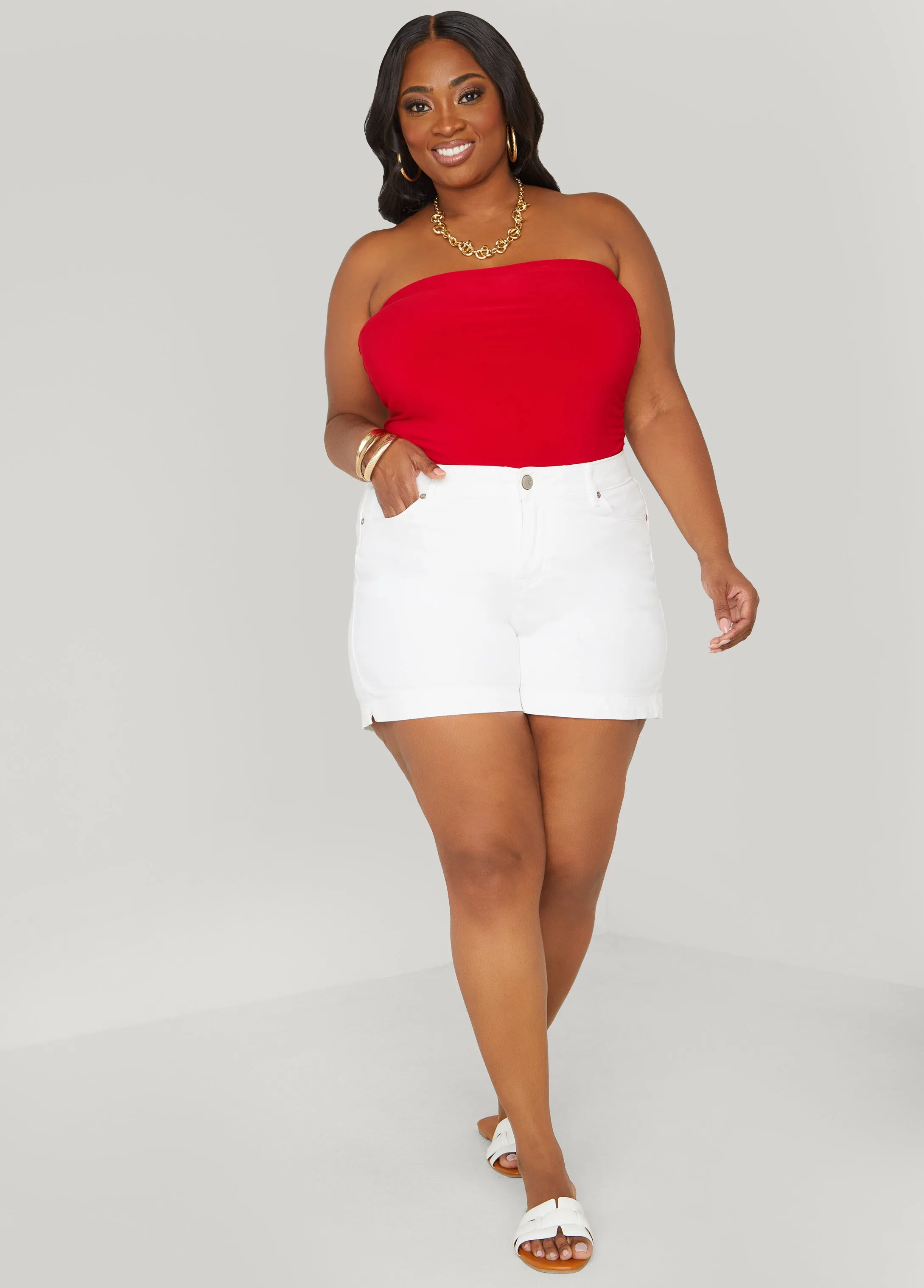 Ruched Tube Top