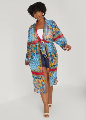 Scarf Print Duster