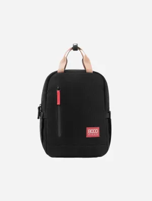 Small Vegan Hemp Backpack | Black