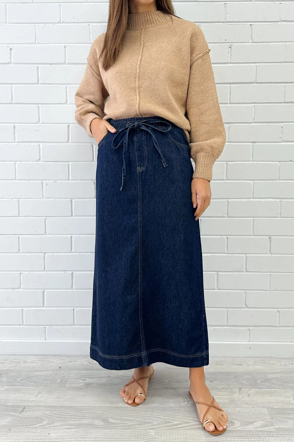 Sonya Denim Maxi Skirt