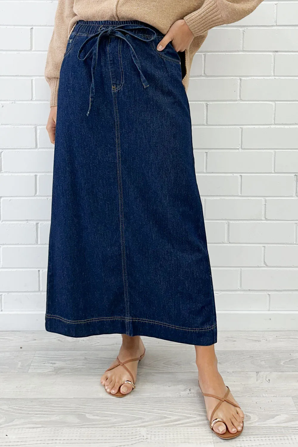Sonya Denim Maxi Skirt