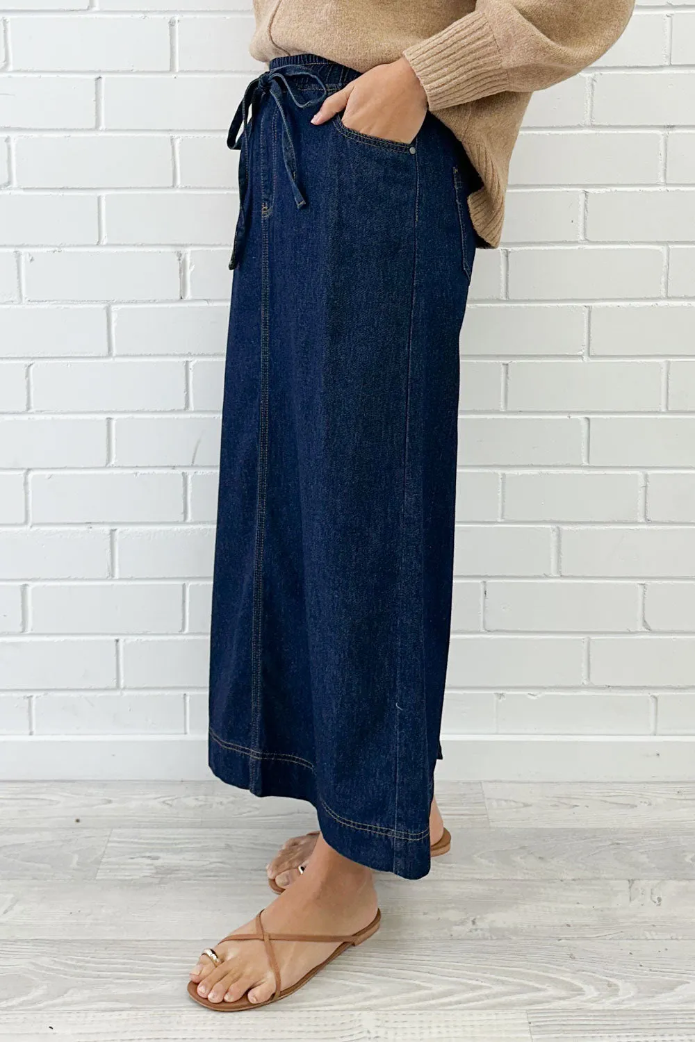Sonya Denim Maxi Skirt