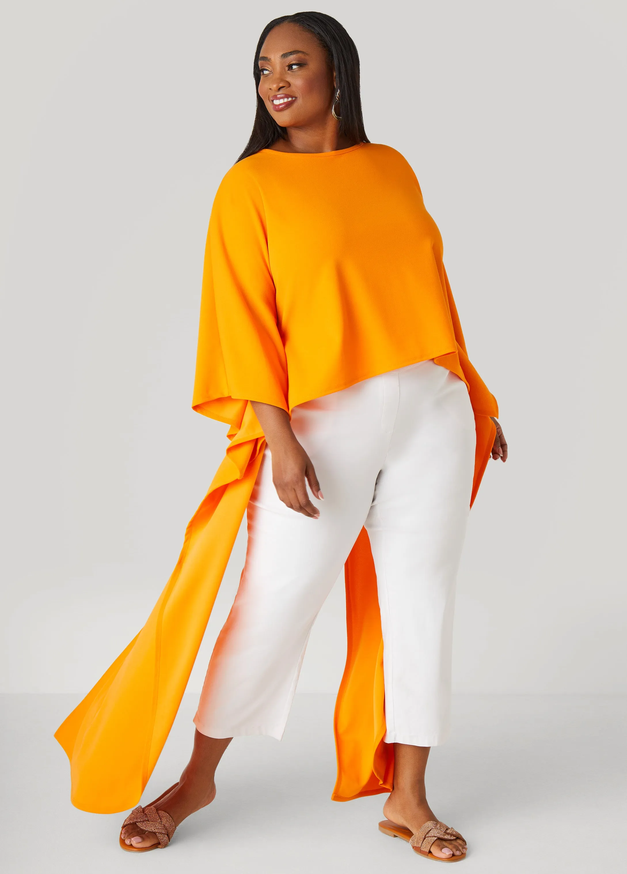 Split Back Hi Low Duster Top