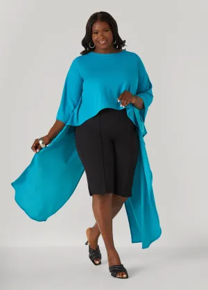 Split Back Hi Low Duster Top