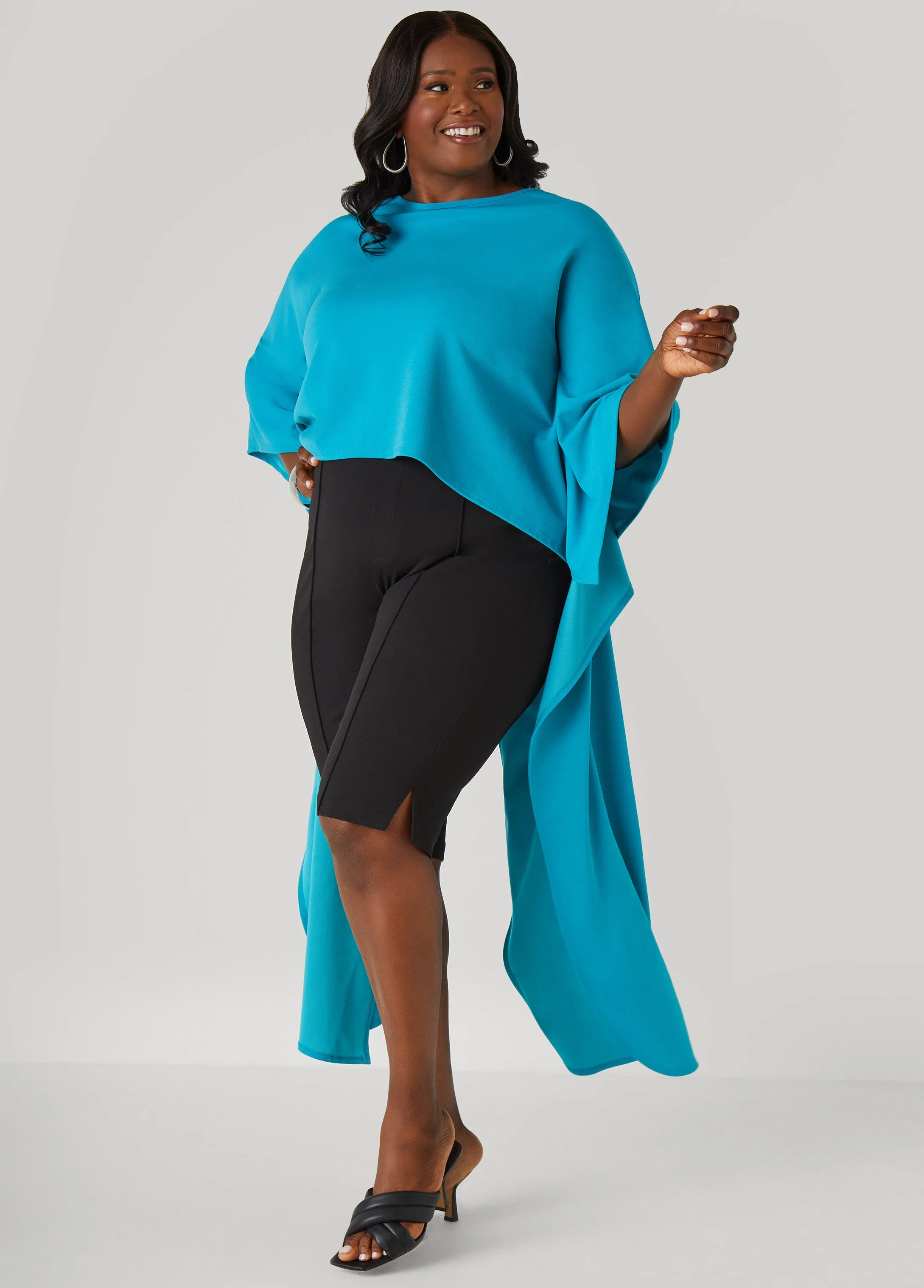Split Back Hi Low Duster Top