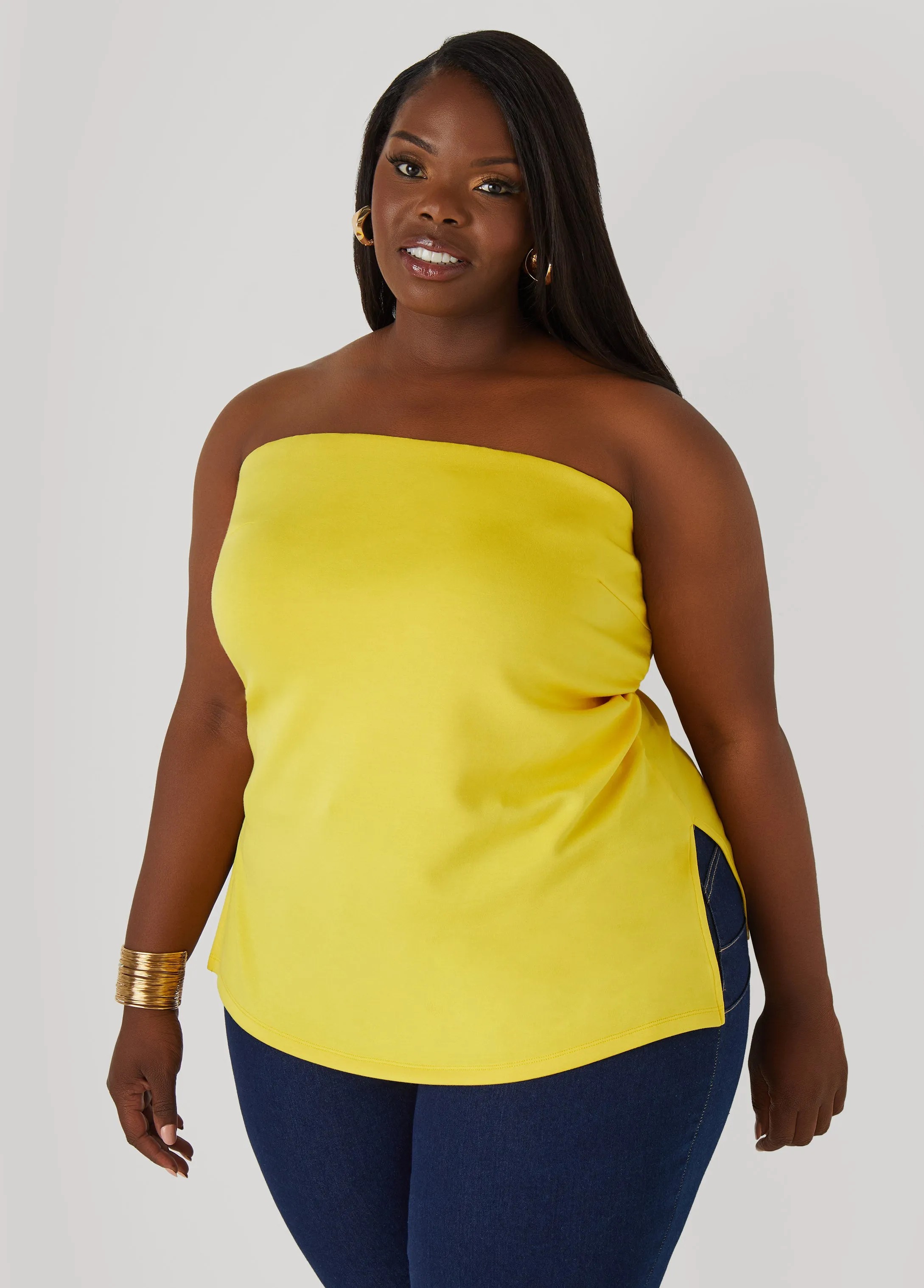 Split Side Tube Top