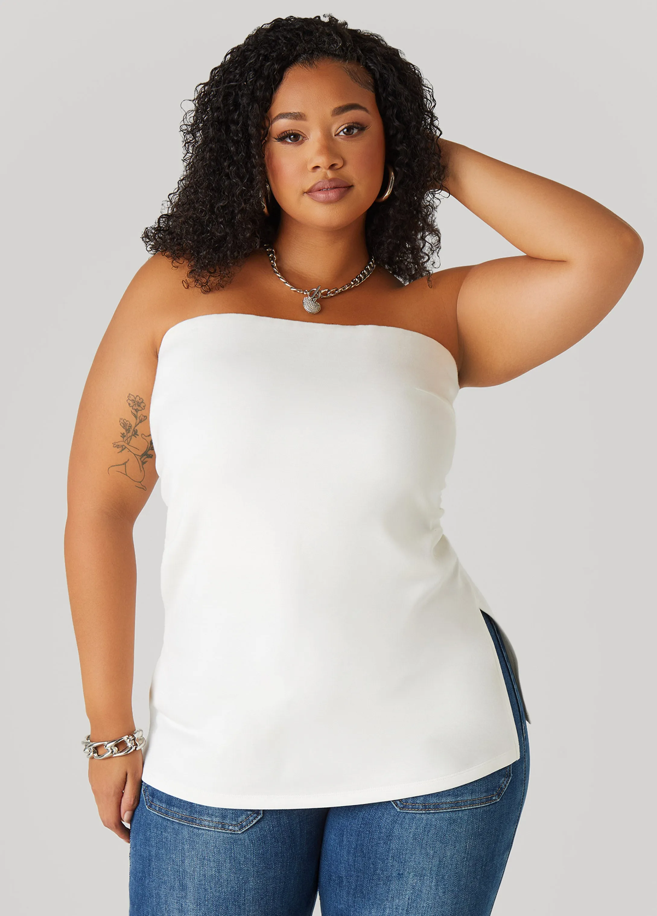 Split Side Tube Top